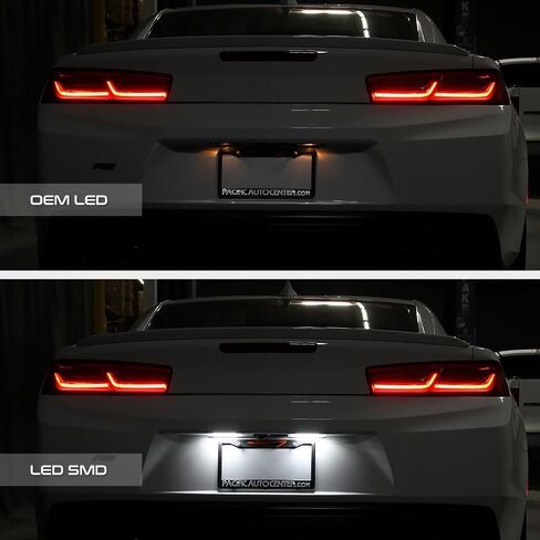 زوج بديل لمجموعة مصابيح لوحة الترخيص LED الكاملة من VIPMOTOZ لسيارة Chevy Camaro Malibu Limited Volt - 6000K Diamond White، مجموعة مكونة من قطعتين in Saudi Arabia