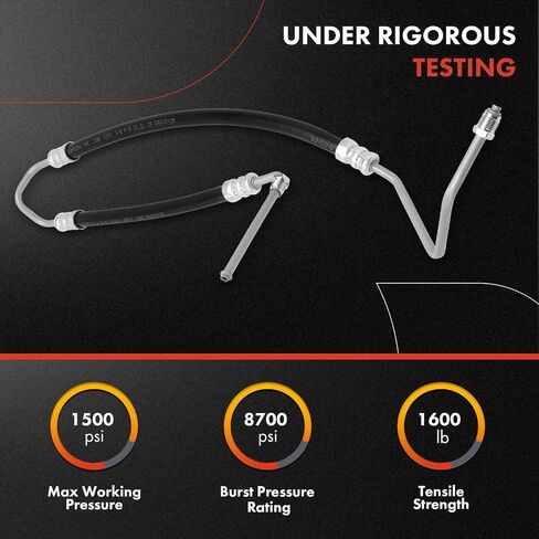 A-Premium Power Steering Pressure Hose Line Assembly Compatible with Jeep Grand Cherokee 2005-2010, Grand Cherokee 2007-2009, Commander, 3.0L 5.7L, with O-ring, To Gear From Hydraulic Fan Motor in Saudi Arabia