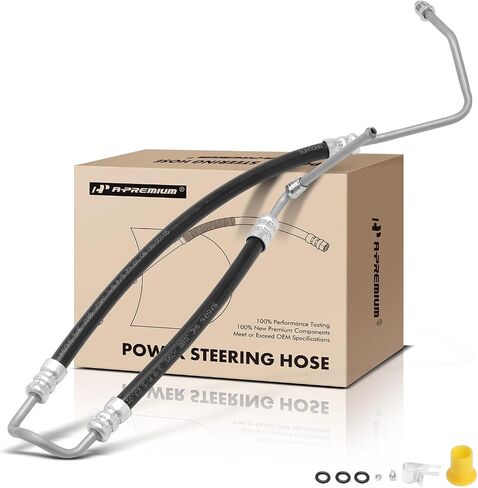 A-Premium Power Steering Pressure Hose Line Assembly Compatible with Jeep Grand Cherokee 2005-2010, Grand Cherokee 2007-2009, Commander, 3.0L 5.7L, with O-ring, To Gear From Hydraulic Fan Motor in Saudi Arabia