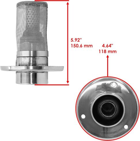 Caltric Exhaust Pipe Outlet Spark Arrester Compatible with Honda 18317-HN6-000 18317-HN6-A30 in Saudi Arabia