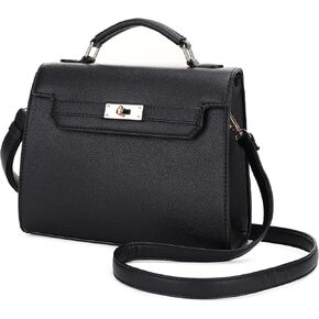 EVVE Women's Top Handle Satchel with Detachable Strap Small Pebbled Leather Fashion Crossbody Bag in Kuwait