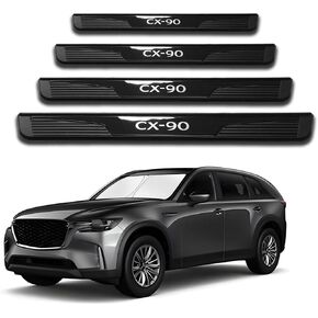 Door Sill Protector Trim Guard for Mazda CX-90 cx90 2024 2025 2026, Auto Interior Accessories Plates Cover Accessory Kick Panels (B) in Saudi Arabia