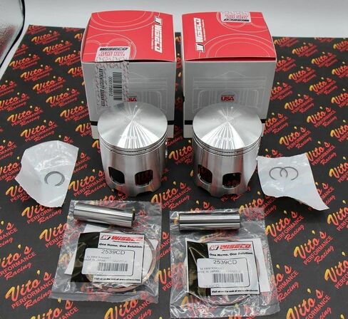 2 x Wiseco 573 pistons fits Yamaha Banshee Cheetah Cub Wampus Serval 4mm 68.00 in Saudi Arabia