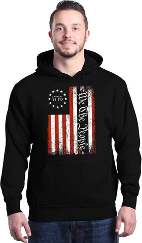 Shop4ever نحن الشعب بلوزات هوديي العلم الأمريكي in Saudi Arabia