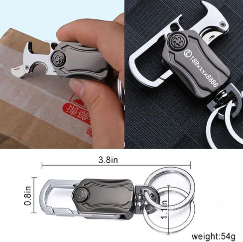 keychain clip,Universal Key Fob Keychain Holder for Men and Women,360 Degree Rotatable,Carabiner Car Key Chains. in Saudi Arabia
