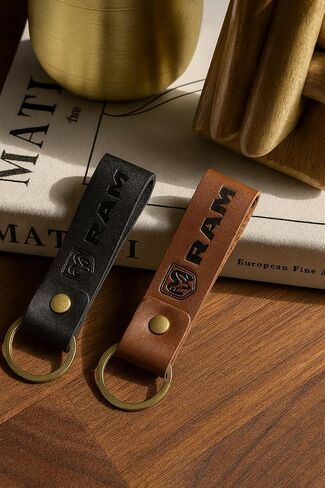 RAM Keychain Genuine Leather – Officially Licensed Dodge Ram 1500 Accessories Truck Key Chain Accessories in Saudi Arabia