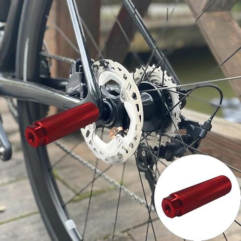 4Pcs Bike Pegs Aluminum Alloy Anti-Slip Bicycle Foot Pegs for BMX Mountain Bike Cycling Rear Stunt Pegs Fits 3/8 inch Axles Easy Install (Blue) in Saudi Arabia