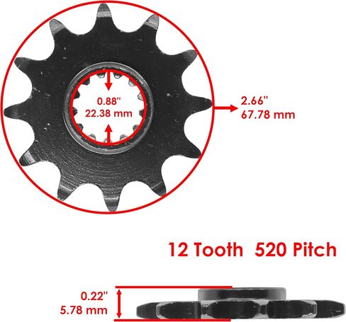 Caltric Gold O-Ring Drive Chain and Sprockets Kit Compatible with Suzuki LT250R Quadracer 250 1985-1993 in Saudi Arabia