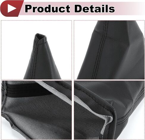 1 Pc Gear Shift Stick Gaiter for Toyota Corolla 2001-2013 Gear Stick Knob Cover Boot Shift Cover No.5880812180B0 Black Faux Leather in Saudi Arabia