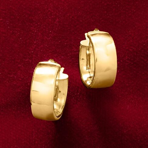 Ross-Simons Italian 14kt Yellow Gold Huggie Hoop Earrings in Saudi Arabia