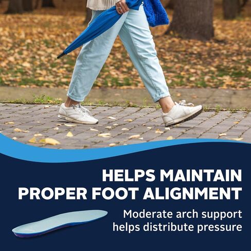 Airplus Massage Gel Insoles, Premium Gel Cushioning with Heel and Ball-of-Foot, Arch Support Insoles, Thin Profile, Trim-to-Fit, Full Length Comfort for Casual, Athletic, and Dress Shoes, Men's 8-14 in Saudi Arabia