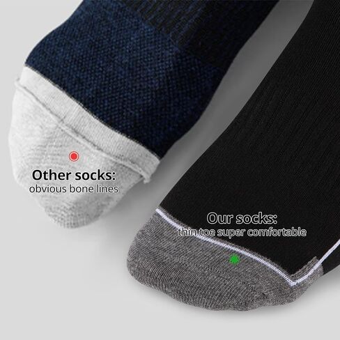 COOVAN Mens Cotton Crew Socks 5 Pack Athletic Breathable Sport Work Running Socks 5 Pairs in Saudi Arabia