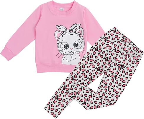 Toddler Valentines Day Outfit Girl Valentines Outfit Heart Graphic Sweatshirts Tops Tutu Leggings with Skirt 3t-9t in Saudi Arabia
