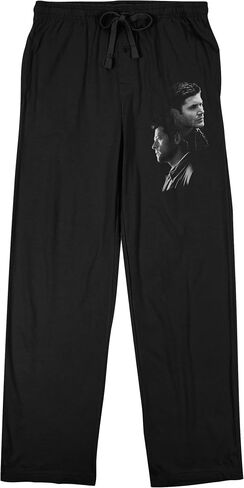Bioworld Supernatural Castiel & Dean B&W Men's Black Sleep Pajama Pants in Saudi Arabia