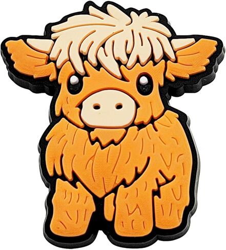 Joyhey 9 Pcs Highland Cattle Shoe Charms Highland Cow Charm Decoration for Clog in Kuwait