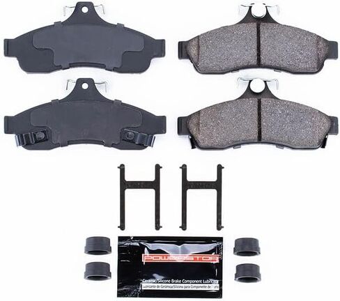 Power Stop Z23-628 Rear Z23 Evolution Sport Carbon Fiber Infused Ceramic Brake Pads with Hardware For Chevrolet Caprice 1994-1996, Chevrolet Impala 1994-1996 [Model Specific] in Saudi Arabia