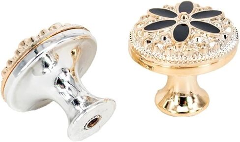10 Pieces of Kitchen Cabinet Storage Handles Wardrobe Closet Drawer Furniture(Gold Black) in Saudi Arabia