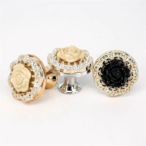 10 Pieces of Kitchen Cabinet Storage Handles Wardrobe Closet Drawer Furniture(Gold Black) in Saudi Arabia