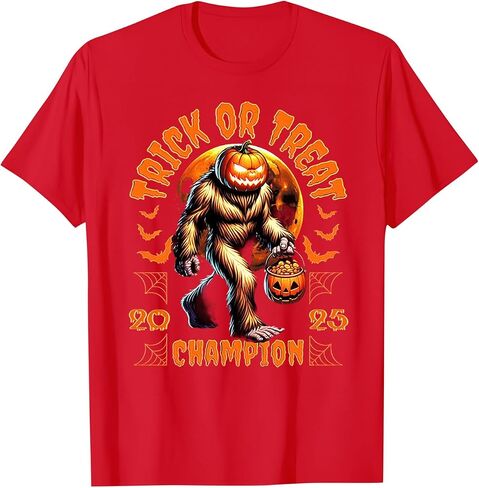 Halloween Funny Pumpkin T Shirt, 2025 Trick of Treat Champion Novelty T Shirts, Halloween Teen Boy Girl T Shirts in Kuwait