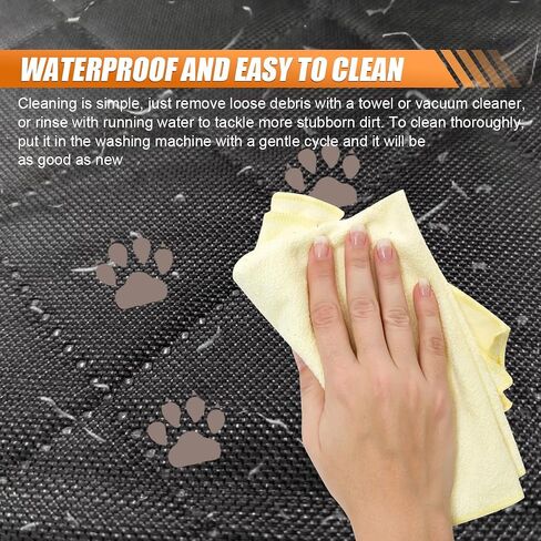 Car Back Seat Cover for Dog, Waterproof Nonslip Car Seat Protector for Pet Kids, Pet Bench Backseat Cover for Cars SUVs Trucks, 53" in Saudi Arabia