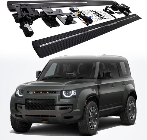 Fit 2023-2025 LR Defender 110 Deployable Electric Running Boards Side Step in Saudi Arabia
