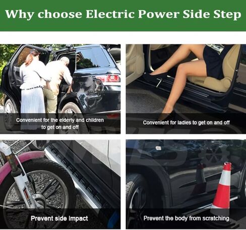 Fit 2023-2025 LR Defender 110 Deployable Electric Running Boards Side Step in Saudi Arabia