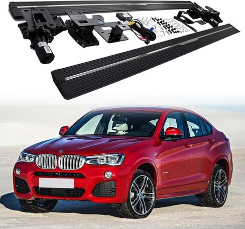 لوحة تشغيل كهربائية قابلة للنشر، دواسة جانبية، قضيب Nerf من الألومنيوم يناسب 2014-2018 BMW X4 in Saudi Arabia