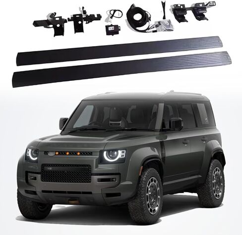 Fit 2023-2025 LR Defender 110 Deployable Electric Running Boards Side Step in Saudi Arabia