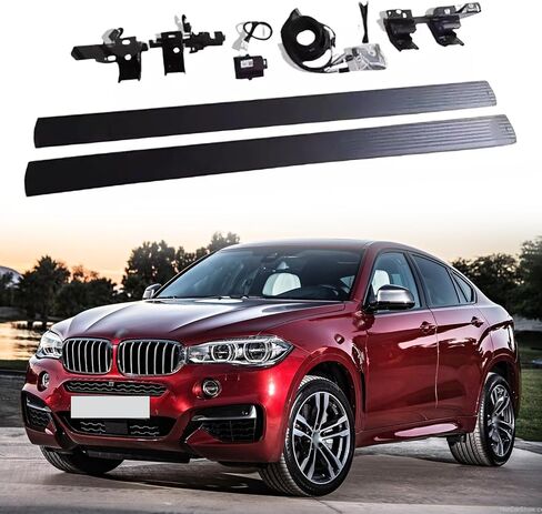 لوحة تشغيل كهربائية قابلة للنشر، دواسة جانبية، قضيب Nerf من الألومنيوم يناسب 2012-2019 BMW X6 in Saudi Arabia