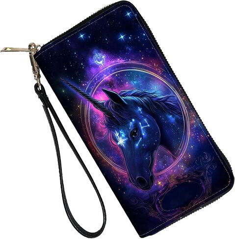 RFID Blocking Leather Wallet for Women – Large Capacity Zip Around Clutch with 8 Card Slots,32 Cash Pockets & Coin Zipper,Leopard Print in Saudi Arabia