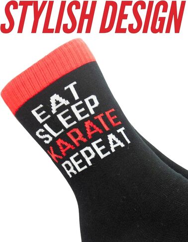 InnoBeta Karate Gifts for Boys Girls Men, Teacher and Instructor Gifts, Stocking Stuffers, Smell My Feet Socks, One Size Crew Socks in Saudi Arabia