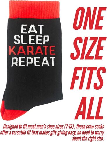 InnoBeta Karate Gifts for Boys Girls Men, Teacher and Instructor Gifts, Stocking Stuffers, Smell My Feet Socks, One Size Crew Socks in Saudi Arabia