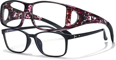 نظارات VIEWBETTER Fit Over Anti 99.99% للضوء الأزرق للنساء والرجال، نظارات شاشة ألعاب الكمبيوتر المضادة للحجب الأزرق in Kuwait