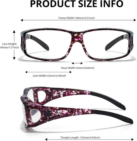 نظارات VIEWBETTER Fit Over Anti 99.99% للضوء الأزرق للنساء والرجال، نظارات شاشة ألعاب الكمبيوتر المضادة للحجب الأزرق in Kuwait