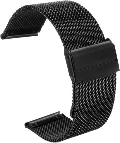 HARFINGTON Stainless Steel Mesh Watch Band Quick Release Adjustable Metal Replacement Watch Strap for Men and Women in Kuwait