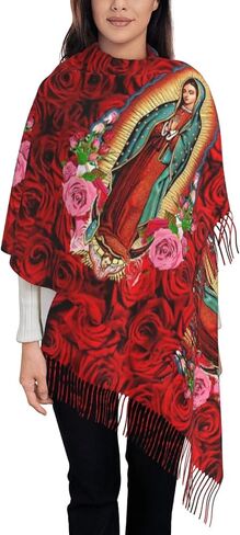 Virgen de Guadalupe scarf women Virgin Mary scarf shawl catholic shawls in Kuwait