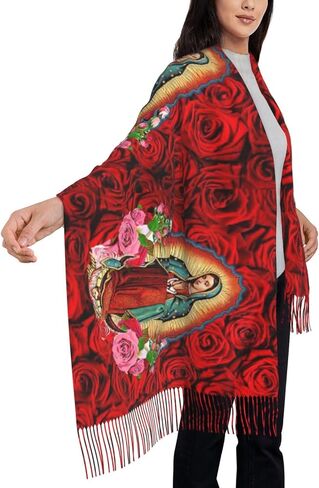 Virgen de Guadalupe scarf women Virgin Mary scarf shawl catholic shawls in Kuwait