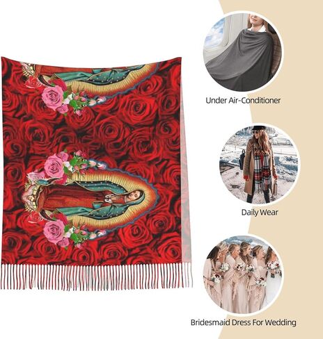 Virgen de Guadalupe scarf women Virgin Mary scarf shawl catholic shawls in Kuwait