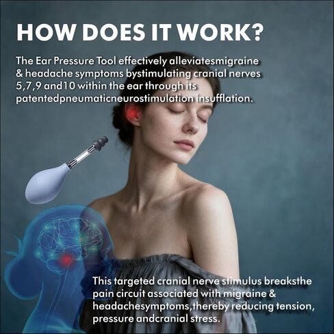 ZIDE Ear Pressure Relief Device,Migraine Ear Pressure Relief,Airplane Ear Tinnitus Relief Headache Relief Through Inner Ear Pressure Balance,Reduces Tension in Saudi Arabia