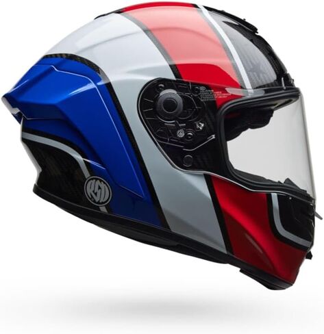 خوذة Bell Race Star DLX Flex - أحمر/أزرق Rsdoldglry، مقاس X-Large in Saudi Arabia
