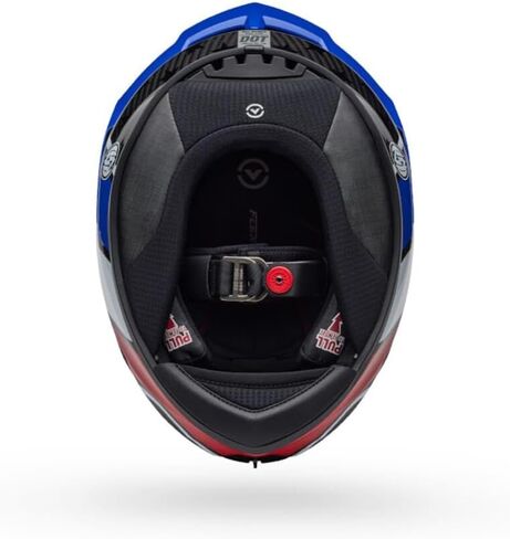 خوذة Bell Race Star DLX Flex - أحمر/أزرق Rsdoldglry، مقاس X-Large in Kuwait