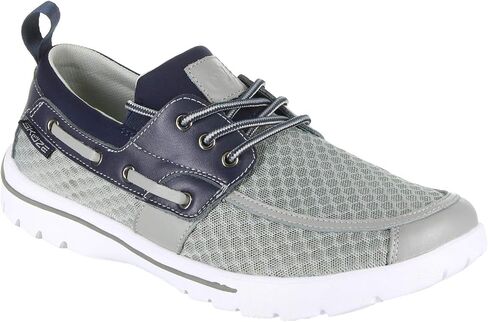 Men's Skuze, Del Marina - Stretch Fit Boat Shoe Grey Navy in Saudi Arabia