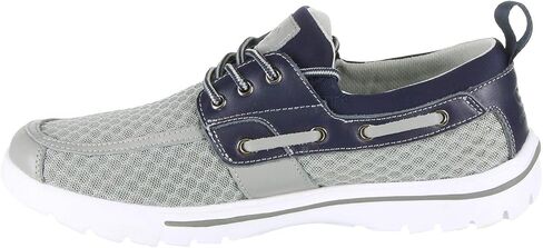 Men's Skuze, Del Marina - Stretch Fit Boat Shoe Grey Navy in Saudi Arabia
