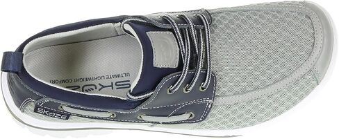 Men's Skuze, Del Marina - Stretch Fit Boat Shoe Grey Navy in Saudi Arabia