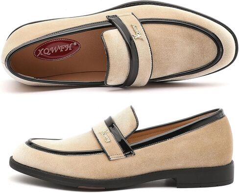 أحذية بدون كعب مخملية للرجال، أحذية رجالية أنيقة للرجال، أحذية بدون كعب كلاسيكية لحفلات الزفاف والرقص، أحذية مسطحة سهلة الارتداء للتدخين والحفلات الراقصة in Kuwait