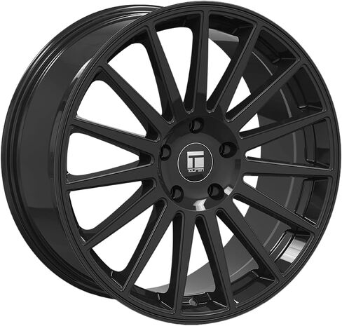 تورين TR92 18x8 5x108 +35 ملم حافة عجلة سوداء لامعة مقاس 18 بوصة in Saudi Arabia