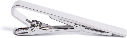 Classic Men's Tie Clip - 2 Inch Slim Tie Bar With Gift Box (Silver) in Saudi Arabia