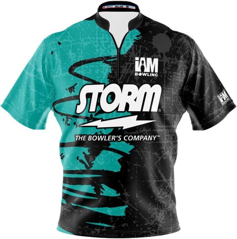 Logo Infusion I AM Bowling Jersey Short Sleeve Sash Collar 2147-ST Made in USA Storm in Saudi Arabia