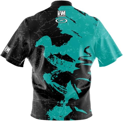 Logo Infusion I AM Bowling Jersey Short Sleeve Sash Collar 2147-ST Made in USA Storm in Saudi Arabia