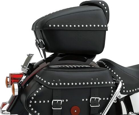 TCT-MOTORPARTS Solo Tour Luggage Mounting Rack Detachable Fit for Harley Softail Fat Boy Springer Heritage Classic FLSTC 2000-2017 Chrome in Saudi Arabia